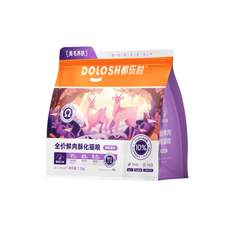磷虾鹿肉酥化猫粮